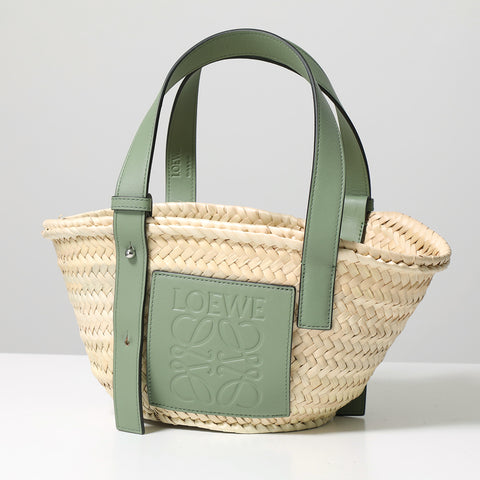 ★SPECIAL SALE LOEWE ★ロエベ カゴバッグ BASKET SMALL BAG レディース 鞄 ラフィア×レザー バスケット ハンドバッグ トート カラー4色